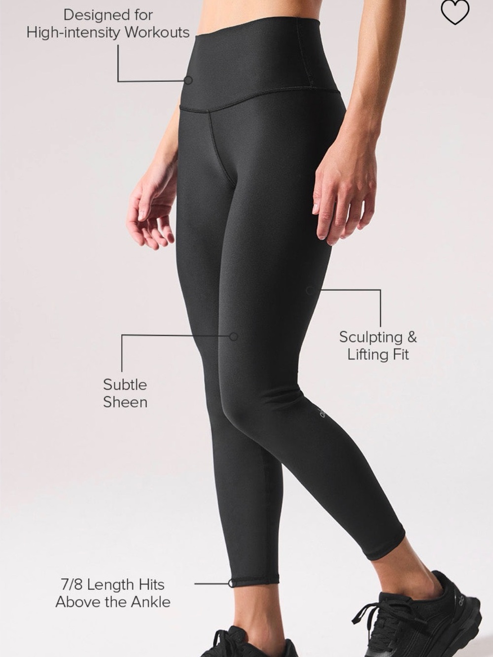 Alo Airlift 7/8 Legging - Black